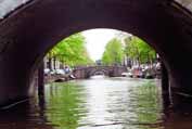 View from water channel. Amsterdam. Netherlands.