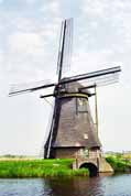 Wind mill.  Kinderdijk. Netherlands.