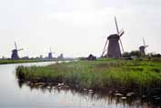 Wind mills. Kinderdijk. Netherlands.