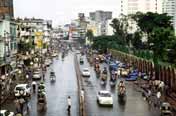 Main street at Dhaka capitol Bangladesh.