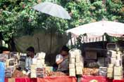 Street vendors at old Delhi. India.
