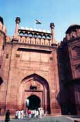 Entrance to Red fort at old Delhi. India.
