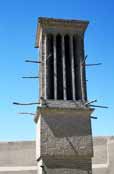 Windtower (badgirs) which is part of traditional "airconditioning" system. Yazd. Iran.