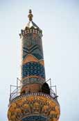 Minaret of Jameh Mosque. Yazd. Iran.