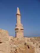 Archaeological Site of Sabratha, Phoenician trading-post was part of the Numidian Kingdom of Massinissa before being Romanized and rebuilt in the 2nd and 3rd centuries A.D. Libya.
