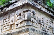 The mask of Chaac, the Mayan rain god, Chichen Itza. Mexico.