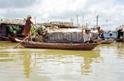 River life in Mekong delta.  Vietnam.