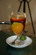 Different kind of fresh fruit juice. Ethiopia.