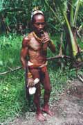Mentawai man. Siberut island. Indonesia.