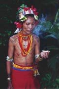 Mentawai woman. Siberut island. Indonesia.