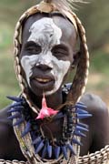 Karo woman. South,  Ethiopia.