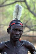 Local man, Murle village. South, Ethiopia.