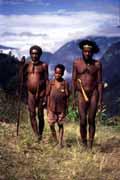 Villagers from Dani tribe. Papua,  Indonesia.