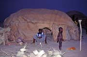 Hut of Belo tribe. Mali.