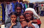 Tuaregs children. Djébok village. Mali.