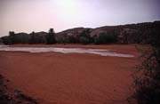 After rain. Creation of river. Tessalit. Mali.