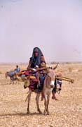 Tuaregs on the way to reach new place for living. Sahara desert. Mali.