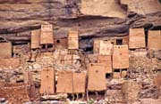 Old houses of Dogon people at Teli village. Mali.