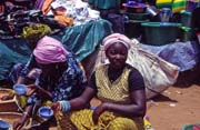 Women at market at Bandiagara town. Mali.