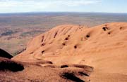 View from the top of the Ayers Rock (Uluru). Australia.