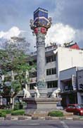 Cat monument at Kuching city. Kuching means at Malay language cat. Malaysia.