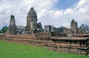 Old khmer-style ruins at Lopburi town. Thailand.