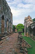 Old khmer-style ruins at Lopburi town. Thailand.