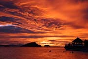 Sunset at Malapascua island. Philippines.