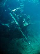 Diving around Togian islands, Kadidiri, plane wreck B24 from the 2nd World War sunken on Mai 3rd, 1945. Sulawesi,  Indonesia.