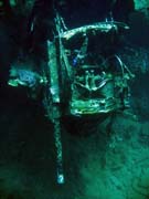 Diving around Togian islands, Kadidiri, plane wreck B24 from the 2nd World War sunken on Mai 3rd, 1945. Indonesia.