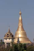 View to Shwedagon Paya, Yangon. Myanmar (Burma).