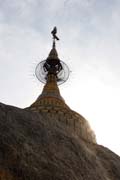 Stupa called Kyaiktiyo (Golden rock). Myanmar (Burma).