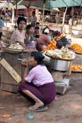 Village market, area south of Yangon. Myanmar (Burma).