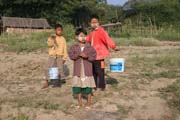 Children at countryside. On the way to Chin State. Myanmar (Burma).