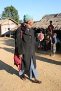 On the street at Mindat village, Chin State. Myanmar (Burma).