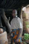 Girl from Somba tribe (also called Betamaribé people). Boukoumbé area. Benin.
