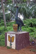 Voodoo symbols along Road of the saves (Route des Esclaves) in Ouidah town. Benin.