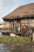 Life at Ganvi town which is completely built on water. Benin.