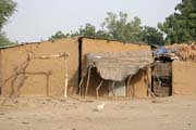 Traditional muddy-house. Lake Chad area. Cameroon.