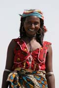 Woman from Bororo nomad ethnic (also called Wodaabé, they are part of big Fulani ethnic group). Lake Chad area. Cameroon.