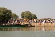 Market at the bank of Chari River. Lake Chad area. Cameroon.