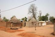 At street at Rey Bouba village. Cameroon.