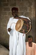 Traditional drum. Rey Bouba village. Cameroon.