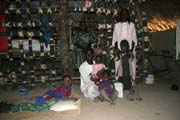 Inside local traditional house. Waza National Park area. Cameroon.