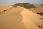 Sand dunes on the way to Arrakau. Sahara desert. Niger.