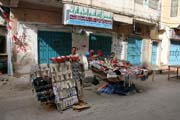 Street vendors at Al-Mukalla port town. Yemen.
