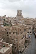 Street at old quarter of Sana capitol. Yemen.