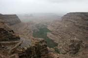 Valley bellow Jebel Kawkaban mounatin. Yemen.