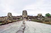 Main entrance to the Angkor Wat temple. Angkor Wat temples area. Cambodia.