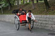 Traditional rickshaw, Kyoto. Japan.